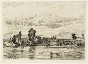 阿斯尼耶附近的风景 作者 查尔斯·埃米尔·雅克