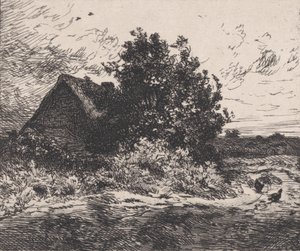 Le Buisson Kercassier，约1875-80。 作者 查尔斯·埃米尔·雅克