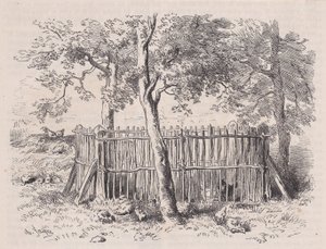 学生公园，来自皮托雷斯克博物馆，约1852年。 作者 查尔斯·埃米尔·雅克