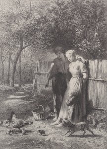 1864年春天。 作者 查尔斯·埃米尔·雅克