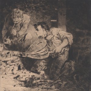造假者》，1843年。