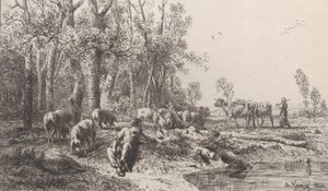 1864年冬天。 作者 查尔斯·埃米尔·雅克