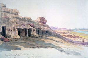 1863年3月10日，贝尼·哈桑，岩石墓，埃及，1863年