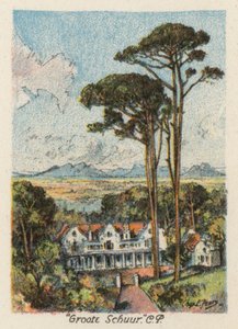 南非："Groote Schuur"，CP（彩色石版印刷）