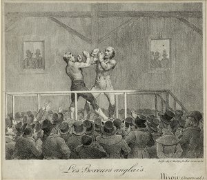 英国拳击手（石版画）