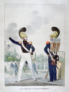 1823年法国，精干的消防员制服