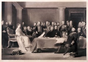 维多利亚女王在她登基时主持议会，1846年 作者 查尔斯·福克斯