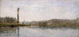 奥维尔的瓦兹河之晨》，1837-1878年 作者 查尔斯·弗朗索瓦·杜比尼