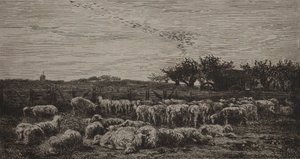 1860年的《大羊栏》。 作者 查尔斯·弗朗索瓦·杜比尼