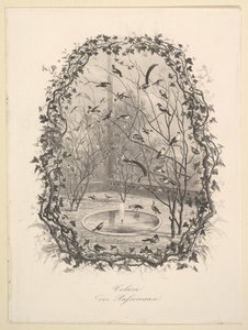 麻雀舍，1843年。 作者 查尔斯·弗朗索瓦·杜比尼