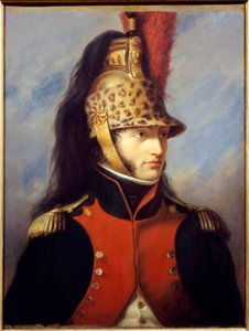 Portrait of Louis Bonaparte (1778-1846) in uniform of colonel of the 5th regiment of dragons Painting by Charles Francois Jalabert (1819-1901) 1852 Malmaison musee du chateau - Portrait of Louis Bonaparte (1778-1846) in the uniform of colonel of the 5th re 作者 查尔斯·弗朗索瓦·贾拉伯特