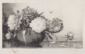 无题《碗中牡丹》，1890年。
