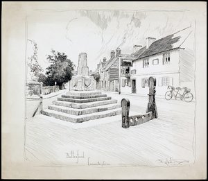 莱斯特郡博特斯福德市场十字架，1892-1933年 作者 查尔斯·乔治·哈珀