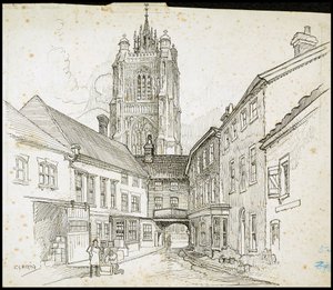 诺福克郡诺里奇的圣彼得街，1892-1933年 作者 查尔斯·乔治·哈珀
