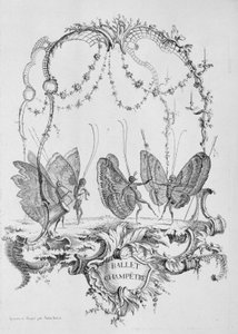 乡村芭蕾舞团Ballet Champêtre，出自Saint A...的Essai de Papilloneries Humaines，约1756-60。