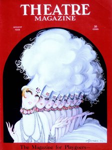 1924 年 8 月美国杂志《剧院杂志》封面上的歌舞表演者（版画） 作者 查尔斯·格斯玛