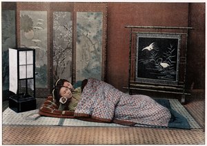 日本的一间卧室，c1890