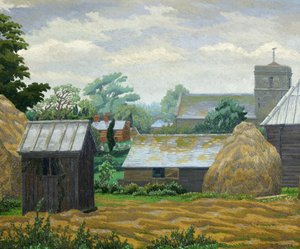 教堂农场，希普利（布面油画） 作者 查尔斯·金纳