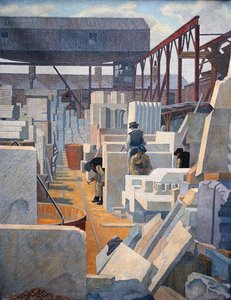 石匠（油画） 作者 查尔斯·金纳