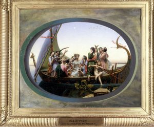 查尔斯-格莱尔（1806 - 1874）的《失去的幻想》，布面油画。 作者 查尔斯·格莱尔