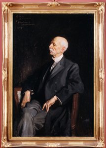 Manuel Patricio Rodriguez Garcia 坐在扶手椅上 作者 查尔斯·戈德斯伯勒·安德森