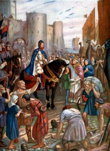 威廉·鲁弗斯（William Rufus）在伦敦塔，十一世纪后期，c1920。 作者 查尔斯·戈德斯伯勒·安德森