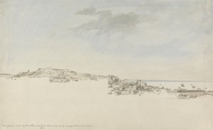 里斯本，1774年圣弗朗西斯达城堡修道院（wc用纸笔墨水在石墨上）