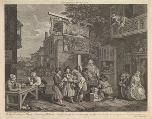 投票用画布，第二版：一次选举的四张画，1757年2月20日。 作者 查尔斯·格里尼翁