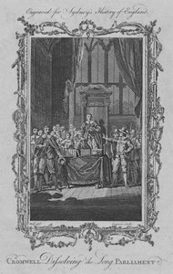 克伦威尔（Cromwell）解散了长议会，1773年。 作者 查尔斯·格里尼翁