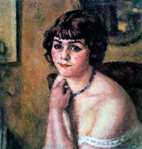 年轻女孩的头像》，1909年