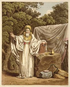 他的司法习惯中的Arch Druid，由Robert Havell（1769-1832）1815年刻（aquatint） 作者 查尔斯·汉密尔顿·史密斯