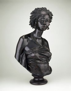 非洲妇女的半身像，1851年。 作者 Charles Henri Joseph Cordier