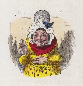Old woman laughing (coloured engraving) 作者 查尔斯·亨利（后）贝内特