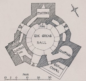 奥福德城堡，萨福克。根据考特利先生的计划，1931年 作者 查尔斯·亨利·伯恩·奎纳尔