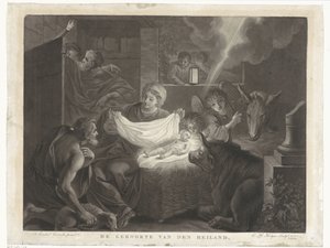 基督诞生和牧羊人的崇拜
救世主的诞生（物品上的标题） 作者 Annibale Carracci