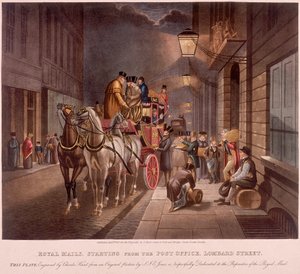 伦敦伦巴德街邮政总局，1827年