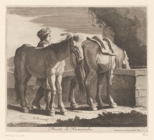 饮马
Masete de Normandie（物品上的标题）
动物系列（系列名称）
