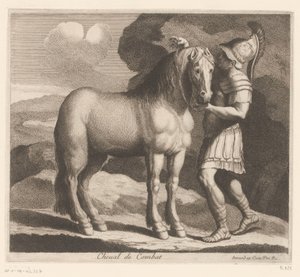 套马的士兵
Cheval de Combat（物品上的标题）
动物系列（系列名称）