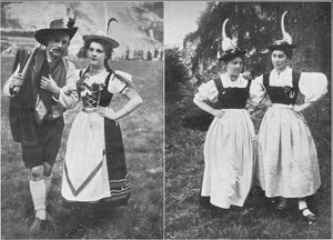 蒂罗尔土著服饰的类型，c1913