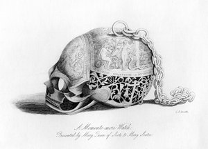 苏格兰玛丽皇后（Mary Queen of Scots）向玛丽·西顿（Mary Seaton）赠送的Memento-Mori手表，1840年。