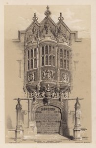 Frontispiece for Old English Mansions, Third Series, by C J Richardson (colour litho) 作者 查尔斯·詹姆斯·理查森