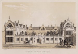 Rushton Hall, Northamptonshire, erected by Sir Thomas Tresham, in the time of Elizabeth (colour litho) 作者 查尔斯·詹姆斯·理查森