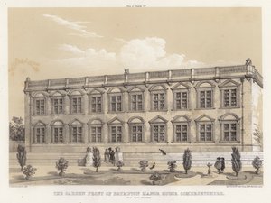 The garden front of Brympton Manor House, Somersetshire, Inigo Jones, architect (colour litho) 作者 查尔斯·詹姆斯·理查森
