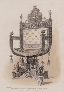 奥格斯堡市赠送给威尔特斯朗德福德城堡的钢制椅子，大约在1577年交给德国皇帝鲁道夫斯二世 作者 查尔斯·詹姆斯·理查森