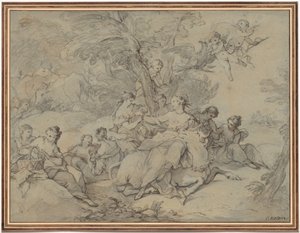 欧罗巴强奸案，1731年。 作者 查尔斯·约瑟夫·纳托尔