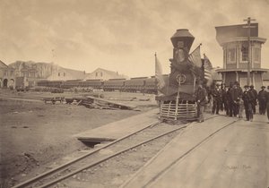 林肯的葬礼列车，费城，1865年4月22日至24日。 作者 查尔斯·L·菲利普