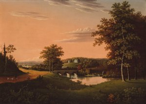 微风点，约瑟夫-拿破仑-波拿巴在新泽西州博登敦的遗产，181720。 作者 查尔斯·劳伦斯