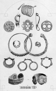 凯尔特文物。黄金和青铜个人装饰品，1886年 作者 查尔斯·劳里