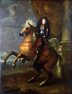 路易十四（1638-1715）c.1668的马术肖像