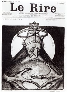 1898年四月十六日，来自&39;Le Rire&39;的罗斯柴尔德家族的漫画